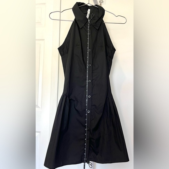 & Rouge NWT Black Sleeveless Button Up Mini Dress - Picture 6 of 6